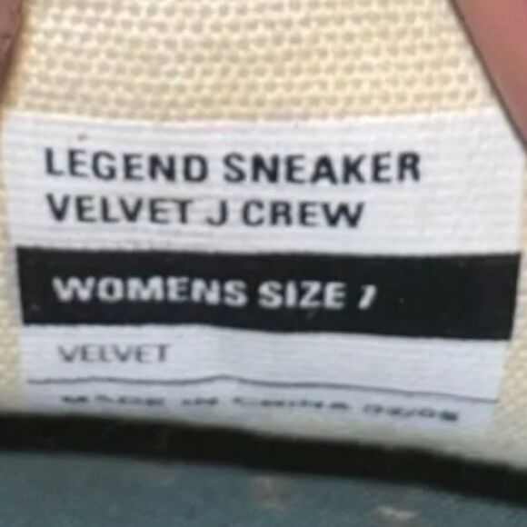 SeaVees for J. Crew Legend Casual Sneakers Merlot Burgundy Velvet Women's 7 - Picture 9 of 10